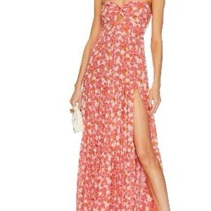 Floral Pink Maxi Dress L Space